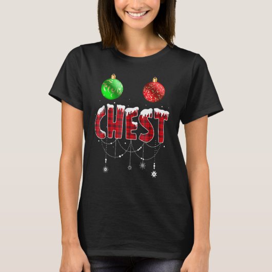 Chest Nuts Christmas Matching Couple Chestnuts 3 T-shirt (Voorkant)