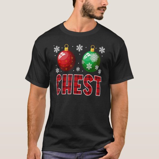 Chest Nuts Christmas   Matching Couple Chestnuts 7 T-shirt (Voorkant)