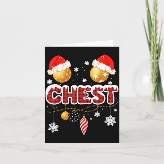 Chest Nuts Christmas Matching Couple Chestnuts Kaart (Voorkant)