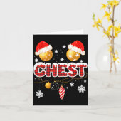 Chest Nuts Christmas Matching Couple Chestnuts Kaart (Gele Bloem)