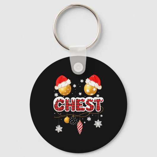 Chest Nuts Christmas Matching Couple Chestnuts  Sleutelhanger (Voorkant)