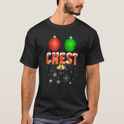 Chest Nuts  Christmas  Matching Couple Chestnuts T-shirt (Voorkant)