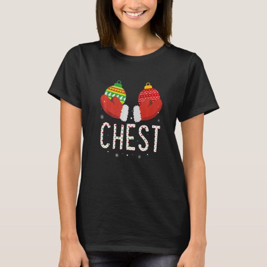Chest Nuts Christmas     Matching Couple Chestnuts T-shirt (Voorkant)