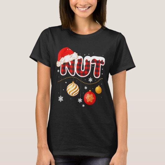 Chest Nuts Christmas Matching Couple Chestnuts  T-shirt (Voorkant)
