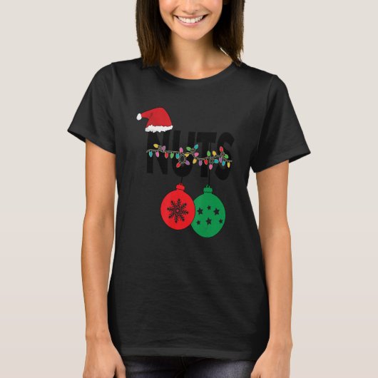 Chest Nuts Christmas Matching Couples Chestnuts T-shirt (Voorkant)