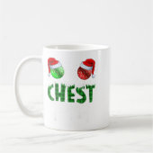 Chest Nuts Christmas T Shirt Matching Couple Chest Koffiemok (Links)