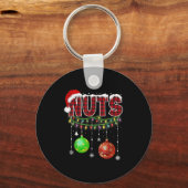 Chest Nuts Christmas T Shirt Matching Couple Chest Sleutelhanger (Voorkant)