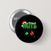 Chest Nuts Fun Matching Chestnuts Christmas Couple Ronde Button 5,7 Cm (Voorkant /achterkant)