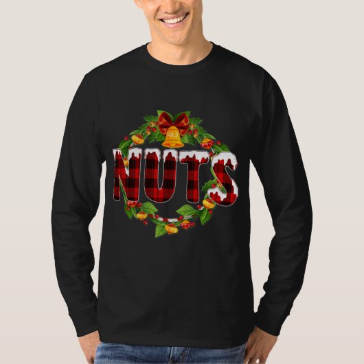 Chest Nuts Funny Matching Chestnoten Kerstmis T-shirt (Voorkant)