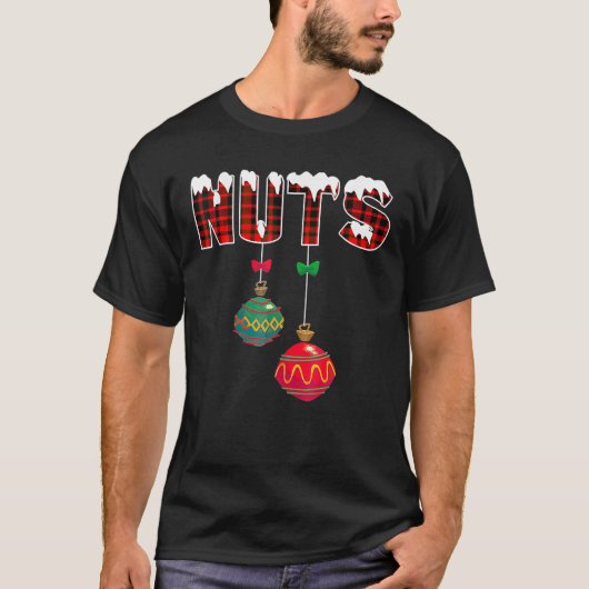 Chest Nuts Funny Matching Chestnoten Kerstmis T-shirt (Voorkant)