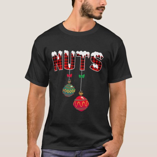 Chest Nuts Funny Matching Chestnoten Kerstmis T-shirt (Voorkant)