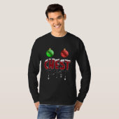 Chest Nuts Funny Matching Chestnoten Kerstmis T-shirt (Voorkant volledig)