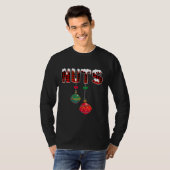 Chest Nuts Funny Matching Chestnoten Kerstmis T-shirt (Voorkant volledig)