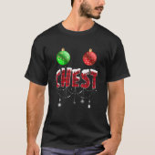 Chest Nuts kerstt Matching Couple Chestnoten T-shirt (Voorkant)