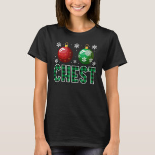 Chest Nuts kerstt Shirt Matching Couple Chest