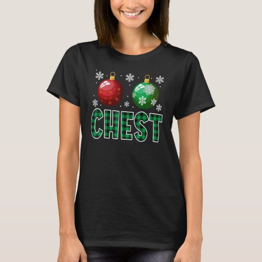Chest Nuts kerstt Shirt Matching Couple Chest (Voorkant)