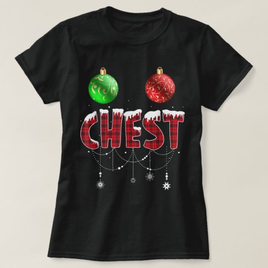 Chest Nuts kerstt Shirt Matching Couple Chest (Design voorkant)