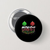 Chest Nuts kerstt Shirt Matching Couple Chest Ronde Button 5,7 Cm (Voorkant /achterkant)