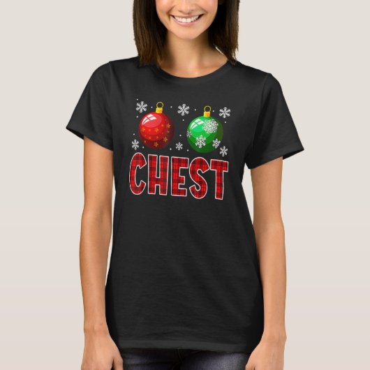 Chest Nuts Matching Chestnuts Christmas Couples C T-shirt (Voorkant)