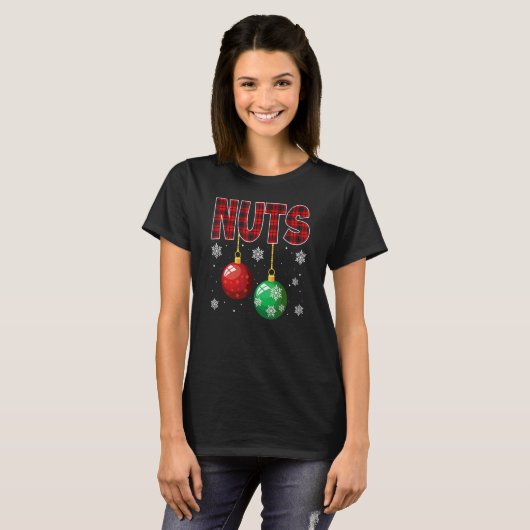 Chest Nuts Matching Chestnuts Christmas Couples Nu T-shirt (Voorkant volledig)