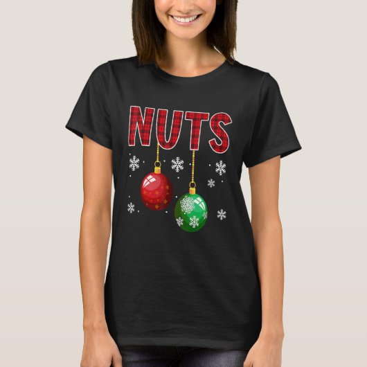 Chest Nuts Matching Chestnuts   Christmas Couples  T-shirt (Voorkant)