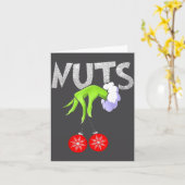 Chest Nuts Matching Chestnuts Christmas Snow Coupl Kaart (Gele Bloem)