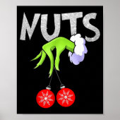 Chest Nuts Matching Chestnuts Christmas Snow Coupl Poster (Voorkant)
