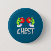 Chest Nuts Matching Chestnuts Christmas Snow Coupl Ronde Button 5,7 Cm (Voorkant)