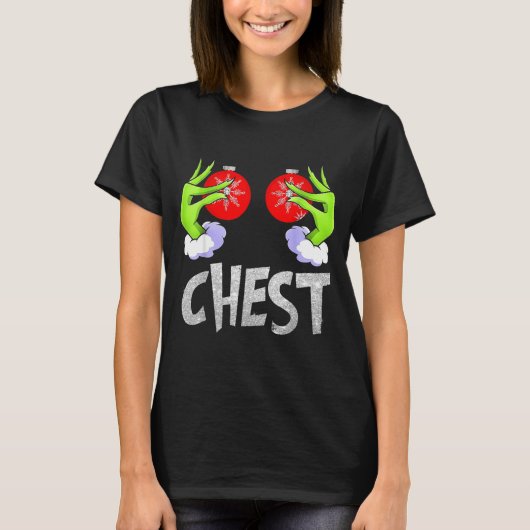 Chest Nuts Matching Chestnuts Christmas Snow Coupl T-shirt (Voorkant)