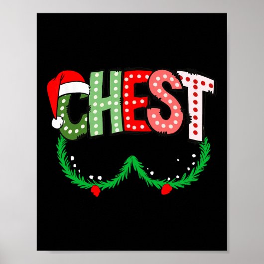 Chest Nuts Matching Chestnuts Funny Christmas Coup Poster (Voorkant)