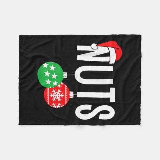 Chest Nuts Matching Chestnuts Funny Kerstcoup Fleece Deken (Voorkant (Horizontaal))