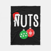 Chest Nuts Matching Chestnuts Funny Kerstcoup Fleece Deken (Voorkant)
