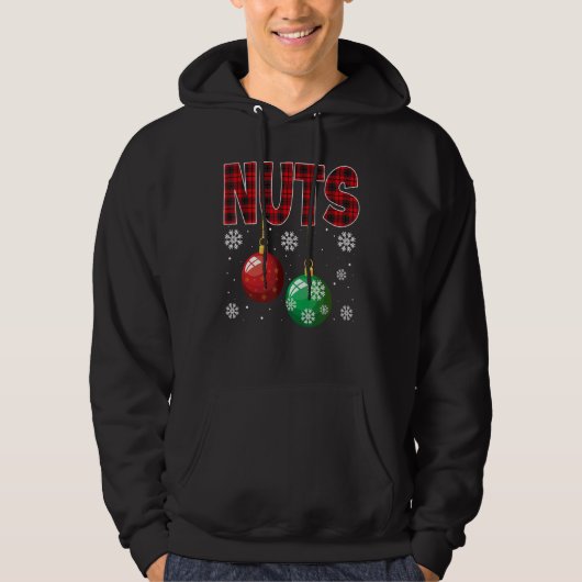 Chest Nuts Matching Chestnuts Funny Kerstcoup Hoodie (Voorkant)