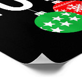 Chest Nuts Matching Chestnuts Funny Kerstcoup Poster (Hoek)