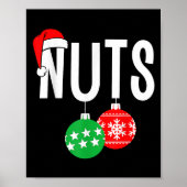 Chest Nuts Matching Chestnuts Funny Kerstcoup Poster (Voorkant)
