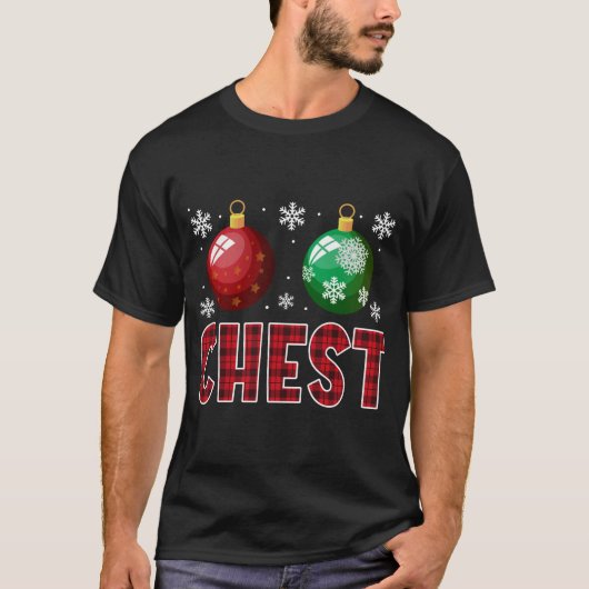 Chest Nuts Matching Chestnuts Funny Kerstcoup T-shirt (Voorkant)