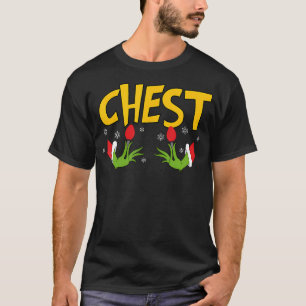 Chest Nuts Matching Chestnuts Funny Kerstcoup T-shirt