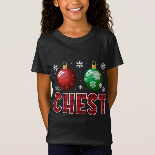 Chest Nuts Matching Chestnuts Funny Kerstcoup T-shirt (Voorkant)