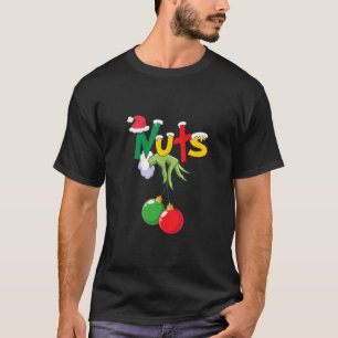 Chest Nuts Matching Chestnuts Funny Kerstcoup T-shirt