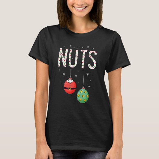 Chest Nuts Matching  Christmas Couples Chestnuts T-shirt (Voorkant)