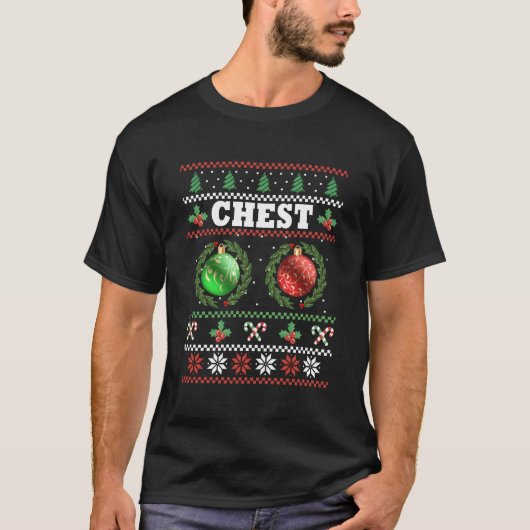 Chest Nuts met kerst, lomp met couple Chestnut T-shirt (Voorkant)