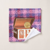 Chest Pink Pset Bathroom Towel sets Bad Handdoek (Wasdoekje)