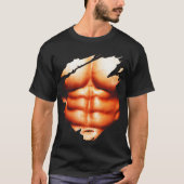 Chest Six Pack B-spieren Torn Shirt BEACH (Voorkant)