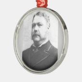 Chester A. Arthur 21st President Metalen Ornament (Links)