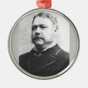 Chester A. Arthur 21ste President Metalen Ornament