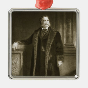 Chester A. Arthur, 21ste President van de Verenigd Metalen Ornament