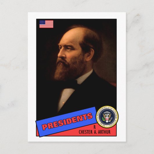 Chester A. Arthur Baseball Card Briefkaart (Voorkant)