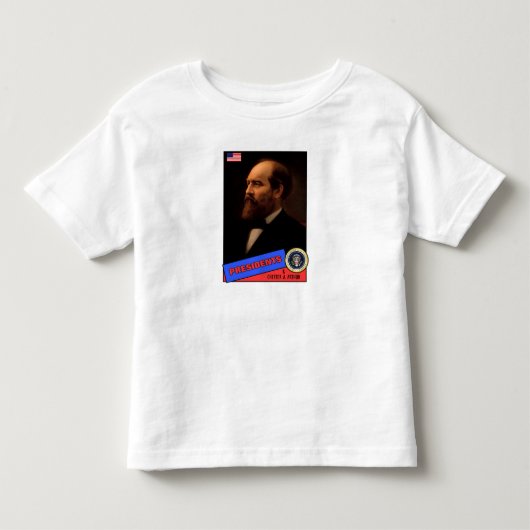Chester A. Arthur Honkbalkaart Kinder Shirts (Voorkant)