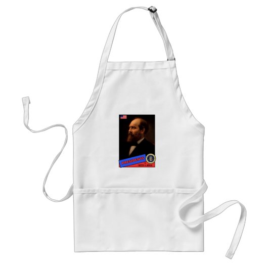 Chester A. Arthur-honkbalkaart Standaard Schort (Voorkant)