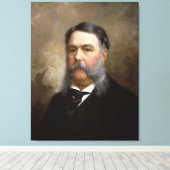CHESTER A. ARTHUR Portret van Ole P.H. Balling Canvas Afdruk (Insitu (Houten vloer))